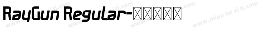 RayGun Regular字体转换